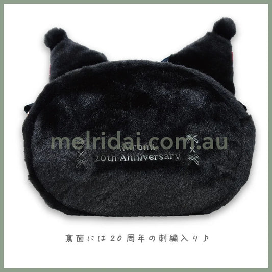 SANRIO | Kuromi Clear Window Pouch 15×20cm (My Melody 50th Anniversary & Kuromi 20th Anniversary/Black Pink Party)
