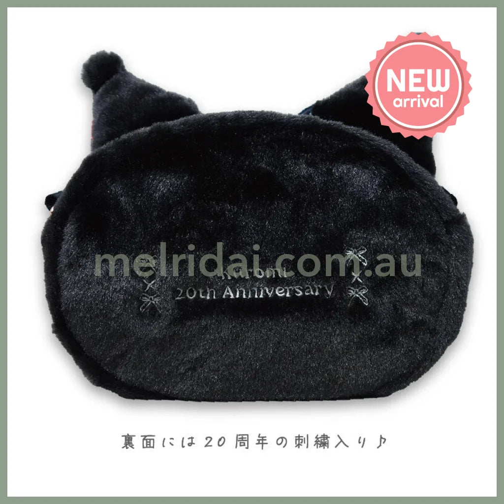 SANRIO | Kuromi Clear Window Pouch 15×20cm (My Melody 50th Anniversary & Kuromi 20th Anniversary/Black Pink Party)