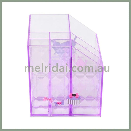 SANRIO | Kuromi Cosmetic Desk Organizer 170×93×100mm (Relaxing)