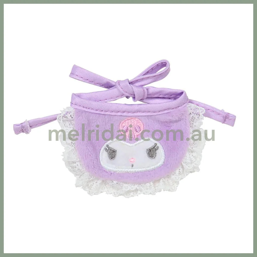 SANRIO | Kuromi Double Sided Dress-up Clothes - S/M 14.2 x 11.5 x 1cm (Pitatto Friends Bib)