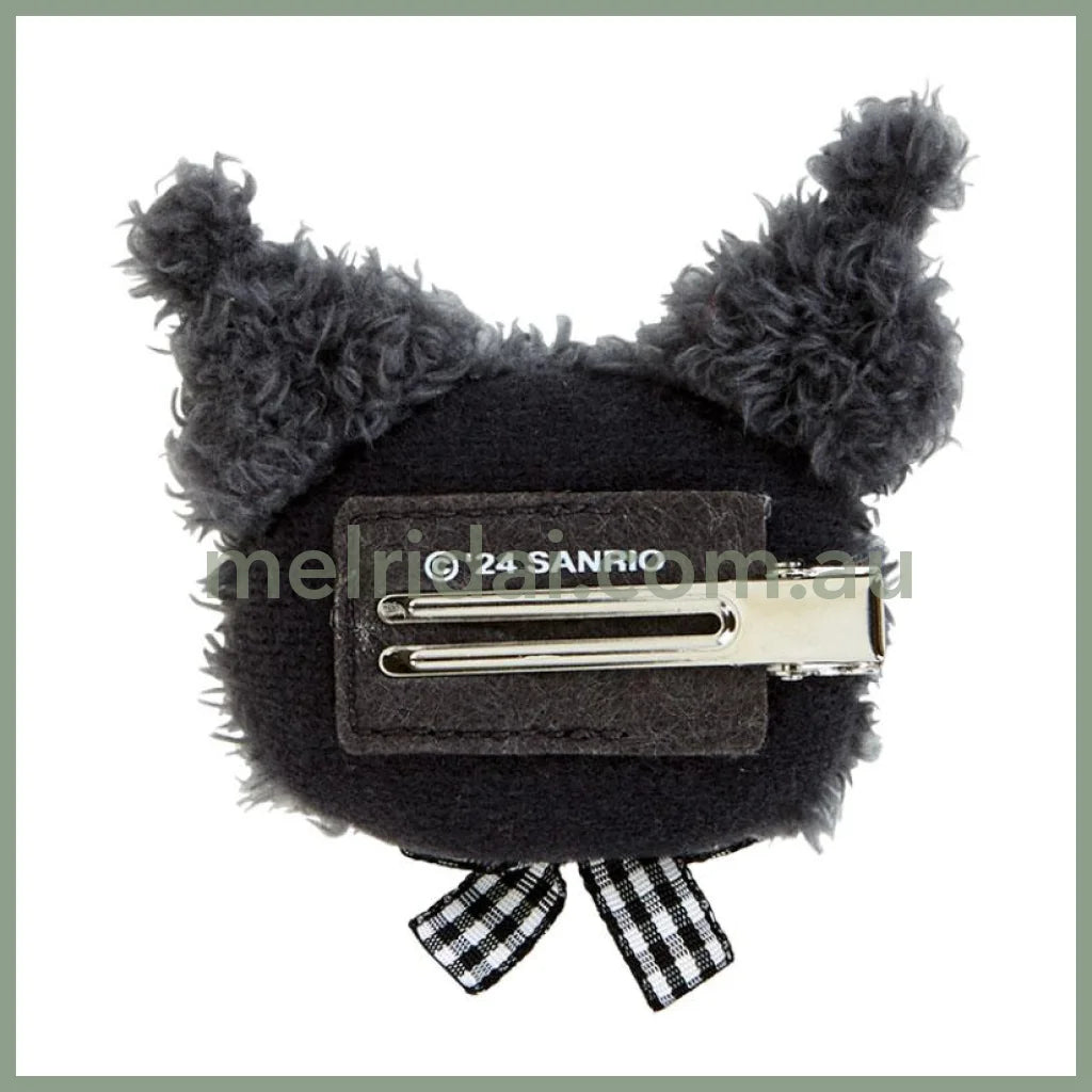 SANRIO | Kuromi Face-shaped Hair Clip Hair Accessory 7.5×2.5×5cm