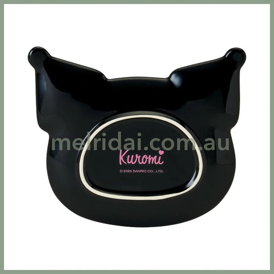 SANRIO | Kuromi Face Shaped Plate Microwave Dishwasher And Dryer Safe 150x127x15mm