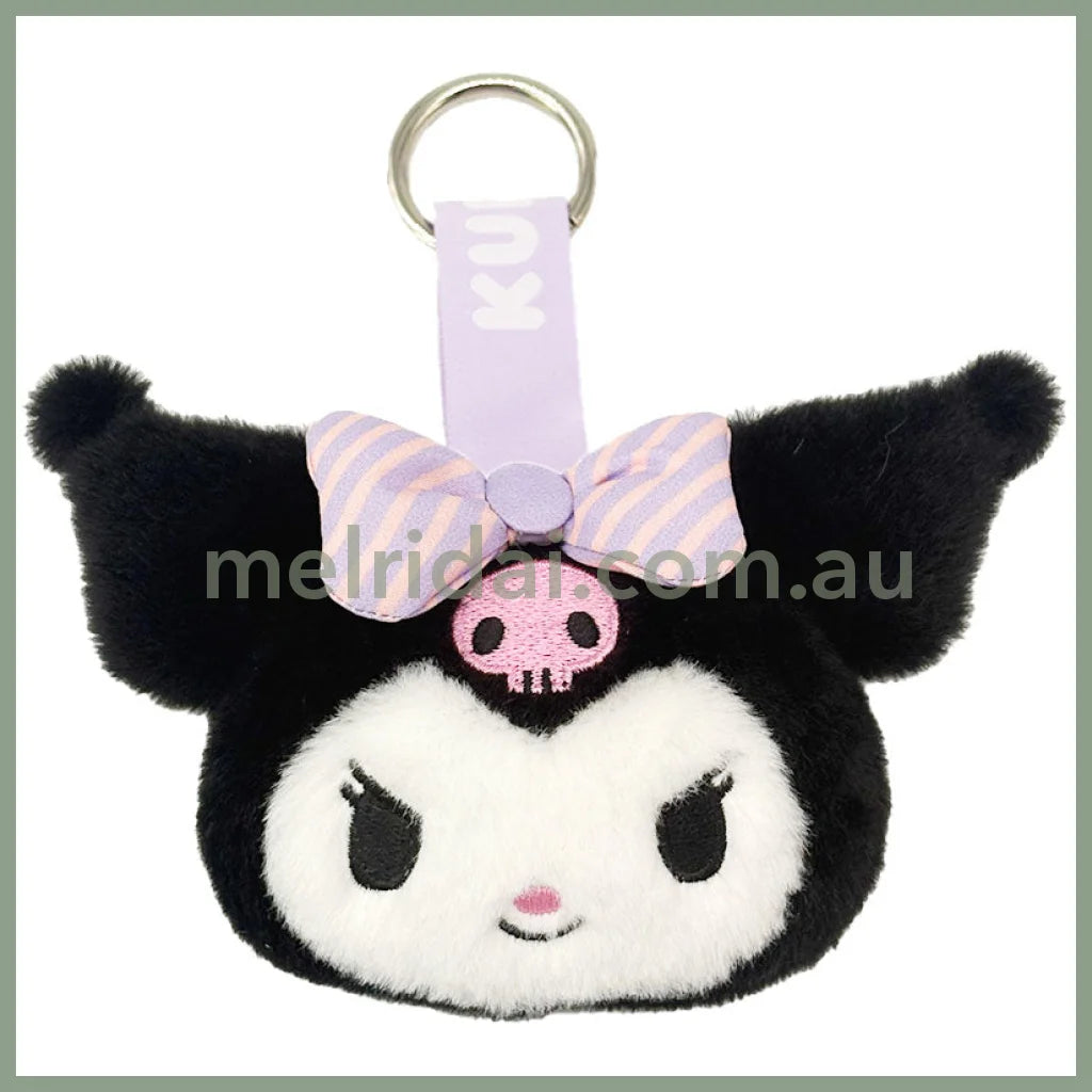 SANRIO | Kuromi Face Tag Mascot Keychain Bag Charm 14mm
