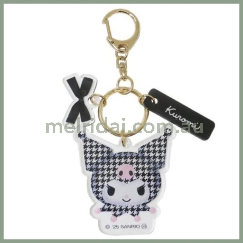 SANRIO | Kuromi Key Ring Keychain W52 x H116 x D3mm (Monotone)
