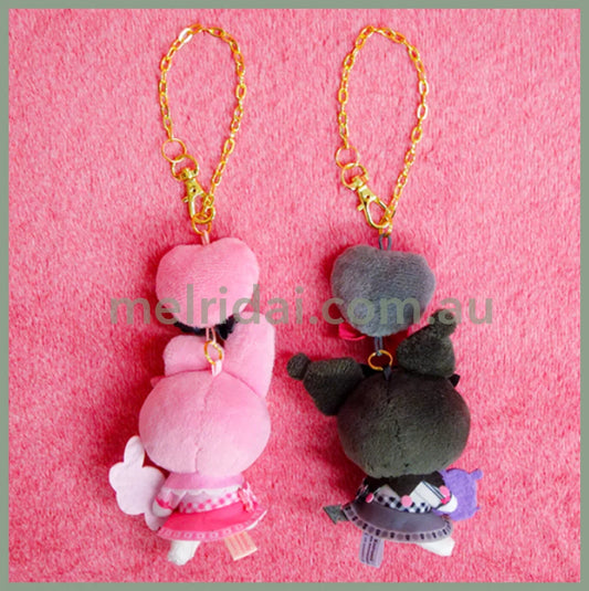 SANRIO | Kuromi Mascot Holder Bag Charm 20cm Approx. (My Melody 50th Anniversary & Kuromi 20th Anniversary/Black Pink