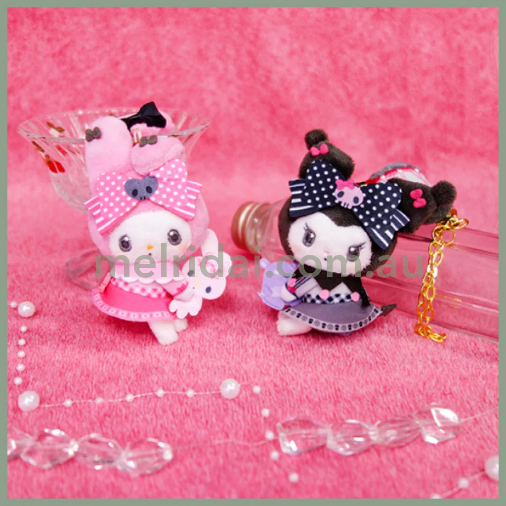 SANRIO | Kuromi Mascot Holder Bag Charm 20cm Approx. (My Melody 50th Anniversary & Kuromi 20th Anniversary/Black Pink