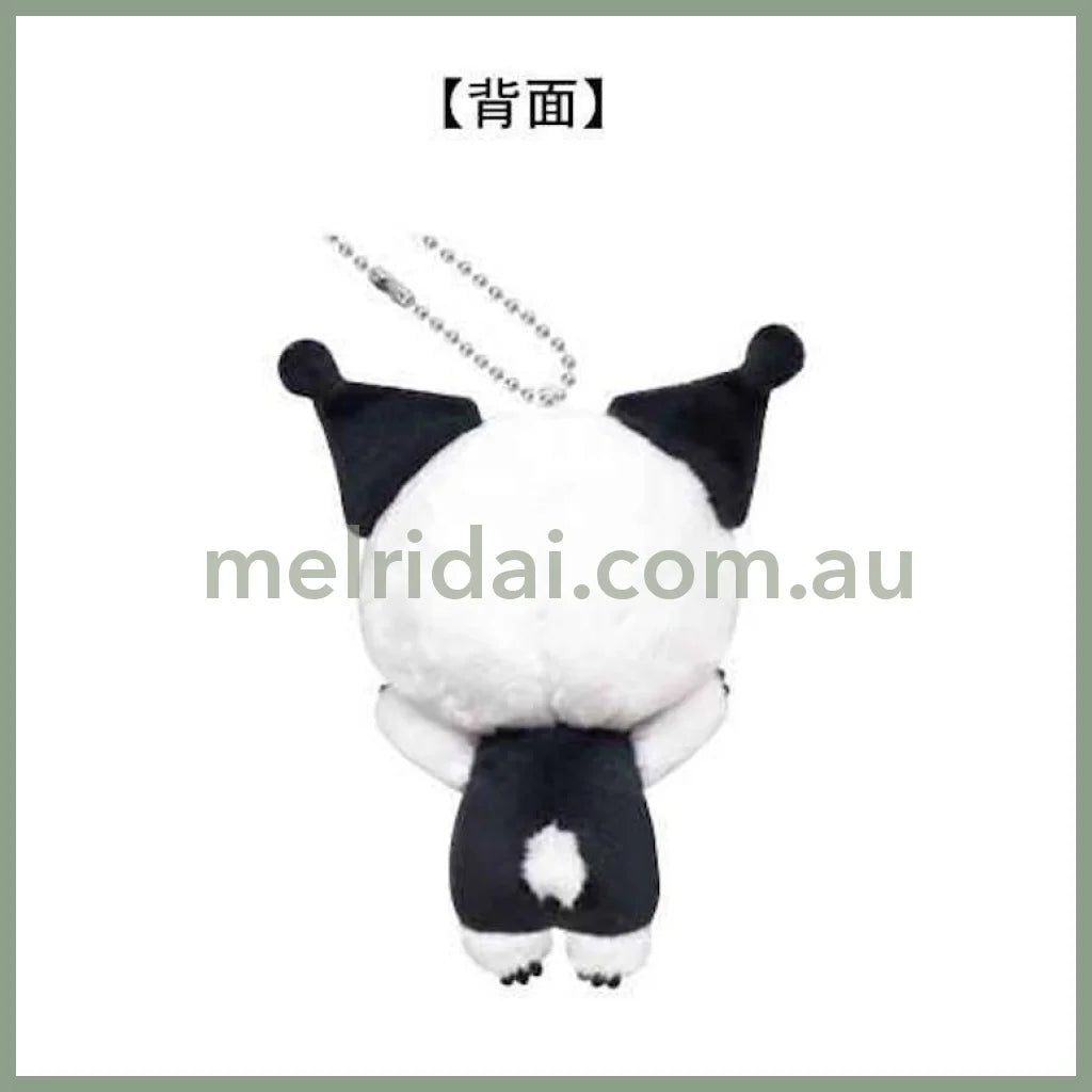 SANRIO | Kuromi Mascot Holder Bag Charm Plush Keychain 115×85×72mm (Cheers Banzai Series)