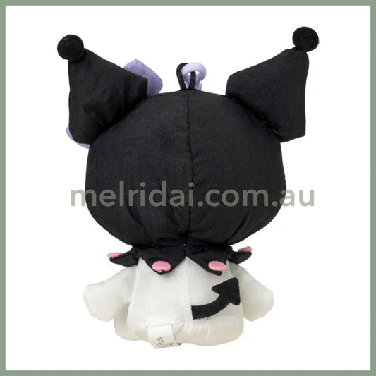 SANRIO | Kuromi Mascot Holder Plush Keychain 10cm x 9cm x 12cm (Fluffy Kids/Fuwasha Kids)