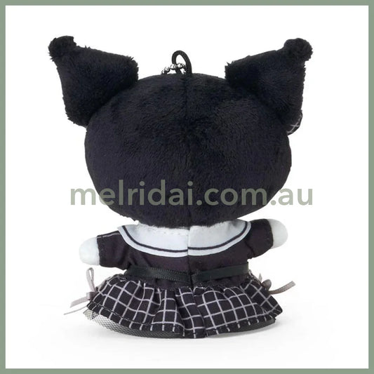 SANRIO | Kuromi Mascot Holder Plush Keychain 5.0 x 7.9 x 13.5cm (Monotone)
