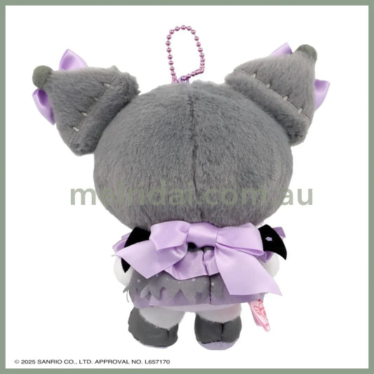 SANRIO | Kuromi Mascot Holder Plush Keychain Bag Charm 14×8.5×14cm (Angel and Little Devil)