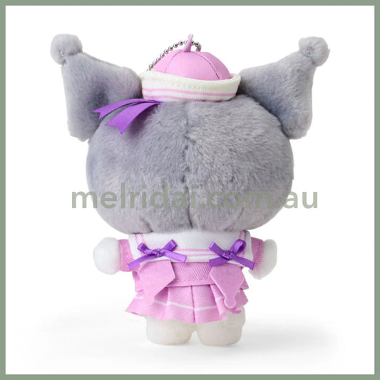 SANRIO | Kuromi Mascot Holder Plush Keychain Bag Charm 15.2 x 9.9 x 6.5cm (Sailor Collar)