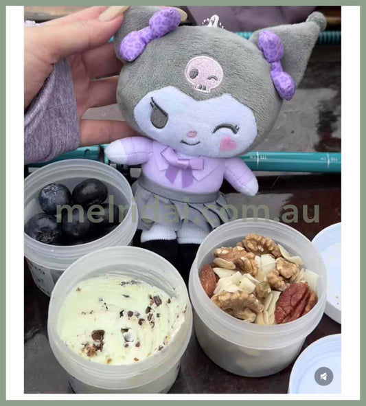 SANRIO | Kuromi Mascot Holder Plush Keychain Mini Pouch 1.0 x 11.0 x 16.0cm (Gal Series)