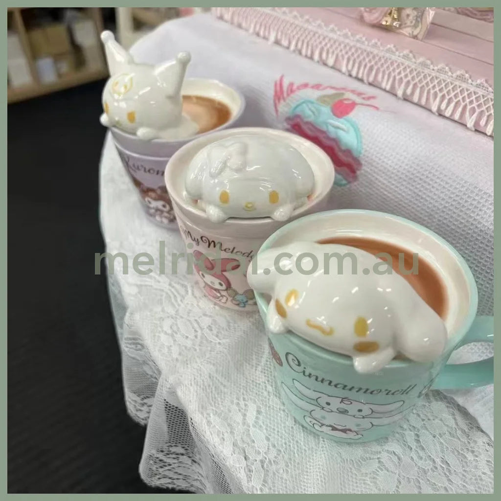 Sanrio | Kuromi Mascot Mug 12×9×12.5Cm (Latte Art)