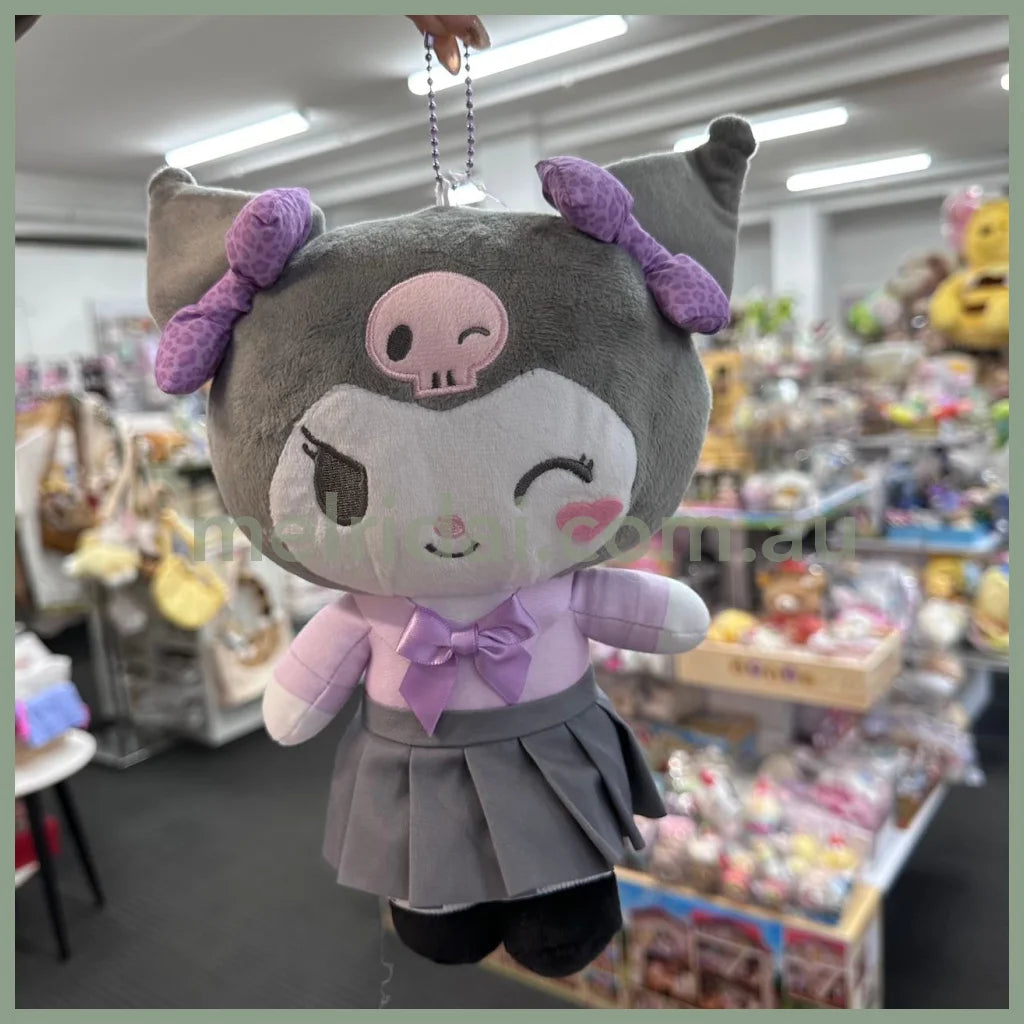 Sanrio | Kuromi Mascot Pouch Holder Plush Keychain Big Size H200×W250×D60Mm