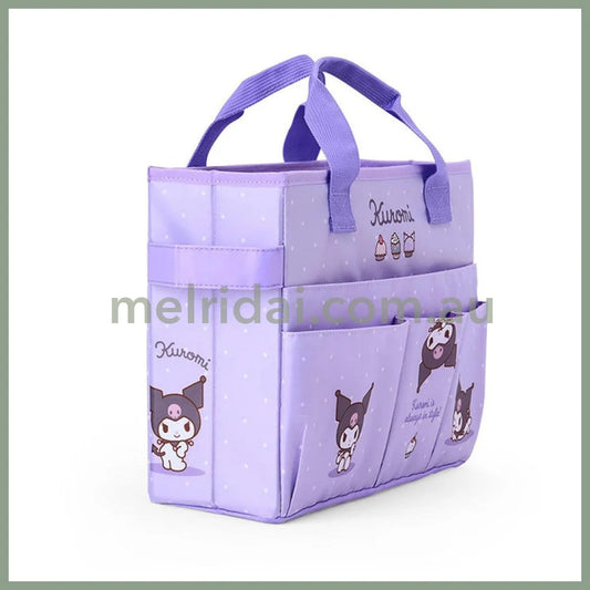 SANRIO | Kuromi Meeting Box Storage with Handle Portable Desk Organizer 35.6 x 27.2 x 3.4cm