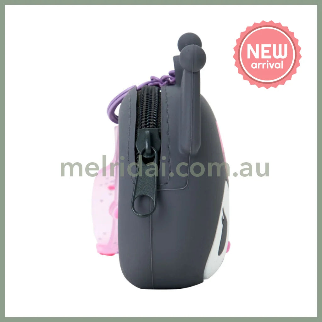 SANRIO | Kuromi Mini Silicone Pouch Keychain Bag Charm 108×46×90mm (My Deco Bag)