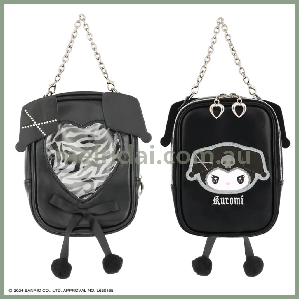 Sanrio | Kuromi Multi Pouch Twin Idol W105 × H145 D65 (Heart Window For Showing Off)