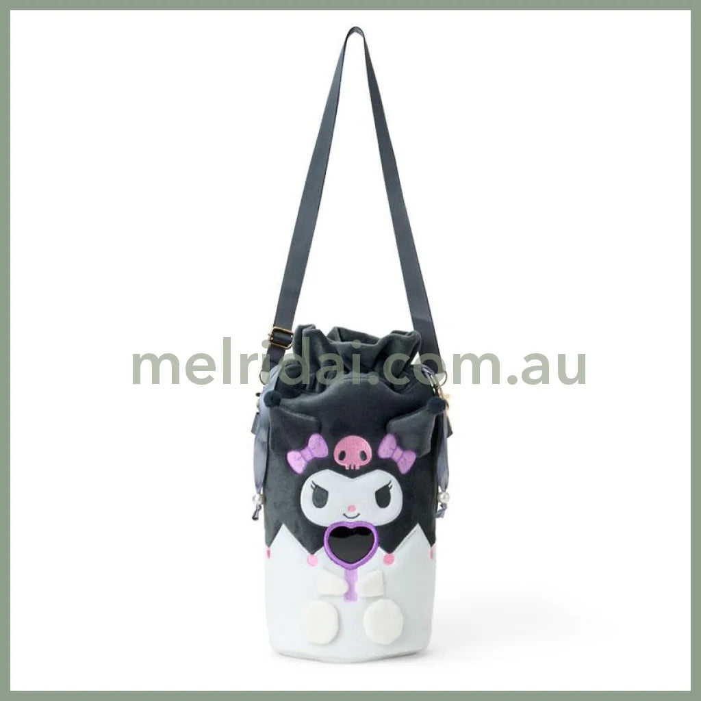 SANRIO | Kuromi Penlight Shoulder Pouch Crossbody Bag 20×12×32cm (Enjoy Idol)