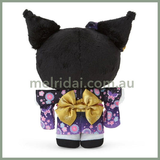 Sanrio | Kuromi Plush Doll 19×8×23Cm (Kimono/ Sakura 2024)