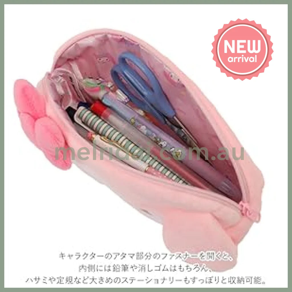 SANRIO | Kuromi Plush Face Pencil Pouch Pen Case 9.7 x 19 x 5cm