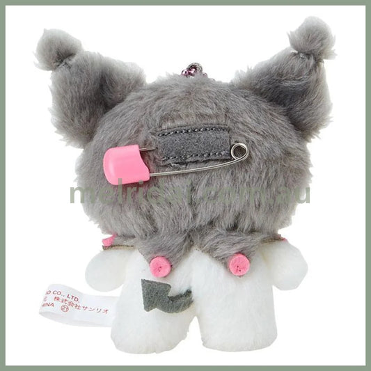 Sanrio | Kuromi Plush Keychain/Mascot Badge 3.9 X 10.9 14.9Cm (Pitatto Friends Photo)