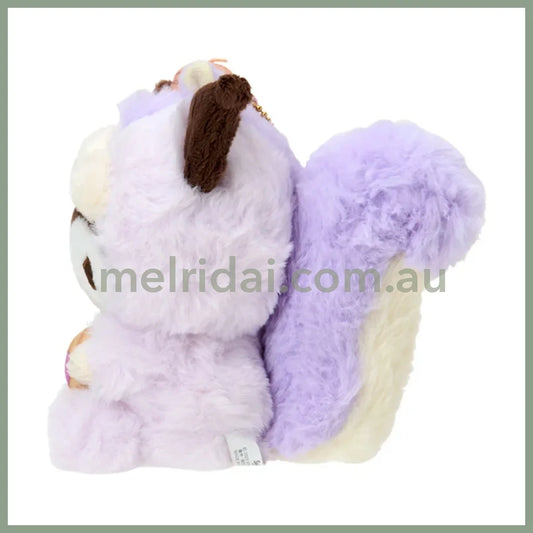 SANRIO | Kuromi Plush Keychain Mascot Holder Bag Charm 135×135×150mm (Fluffy Squirrel)