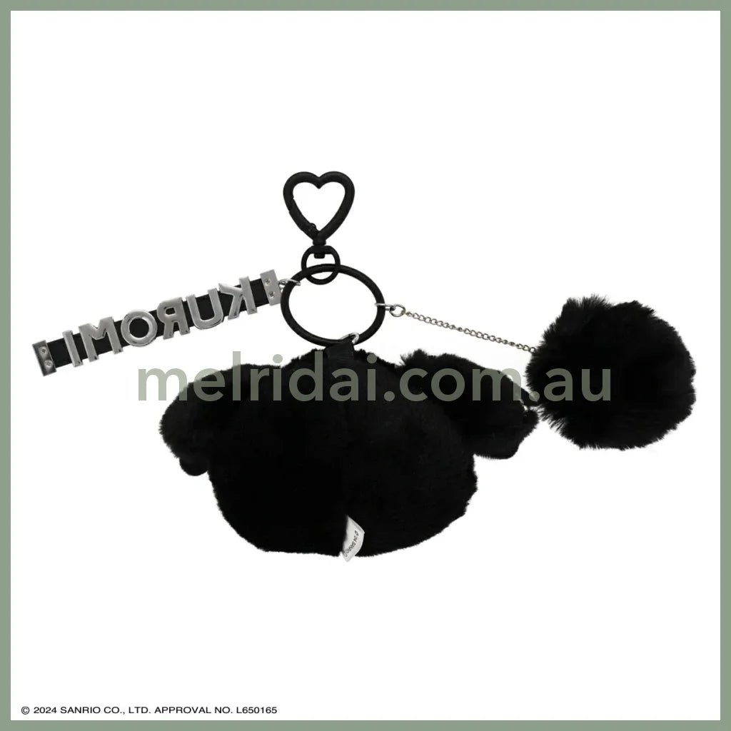 Sanrio | Kuromi Plush Keychain With Name Strap W103 × H114 D55Mm (Twin Idol)