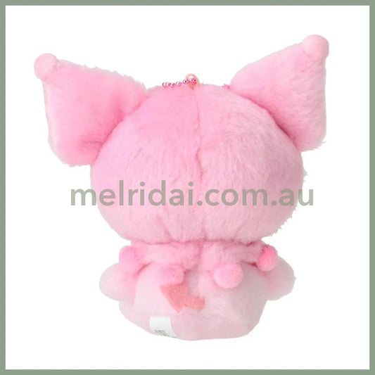 SANRIO | Kuromi Plush Mascot Holder Keychain 12.3×9×14.5cm (Sakura 2025)