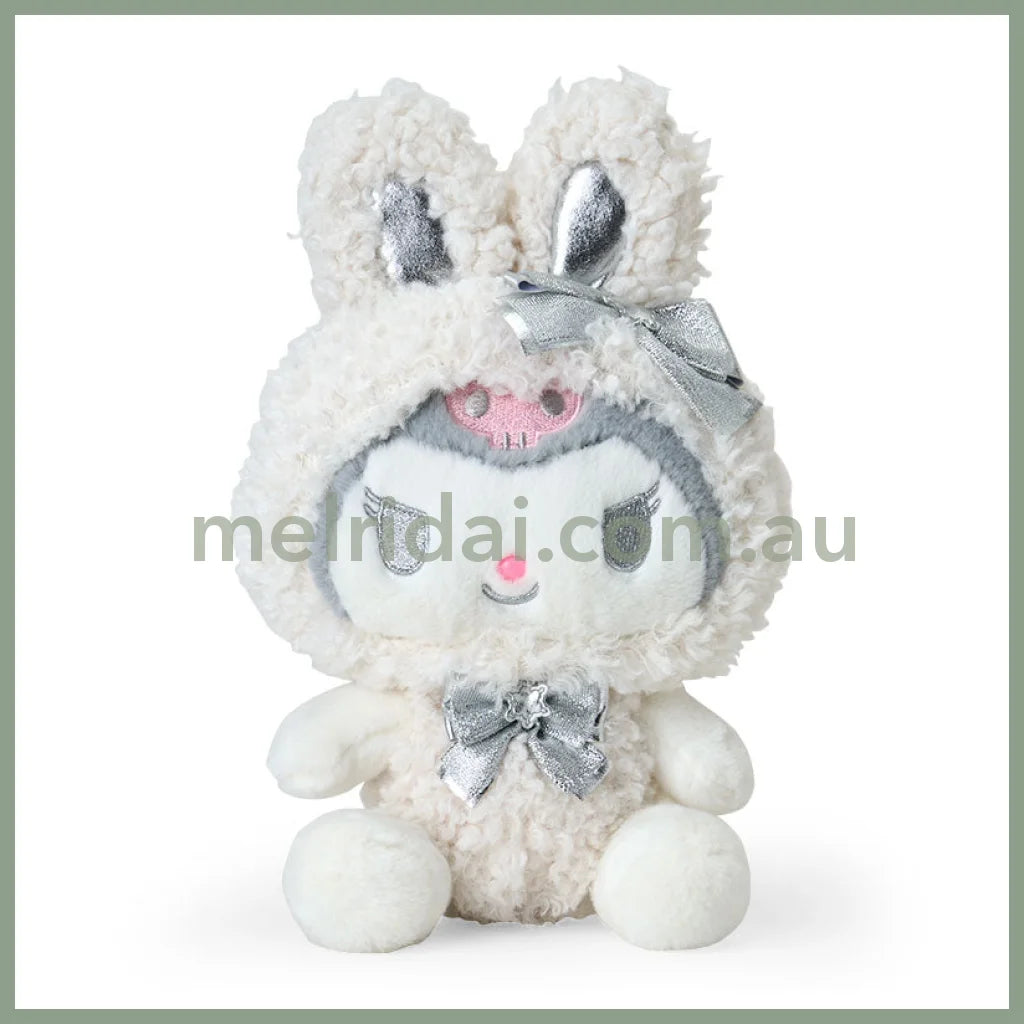 Sanrio | Kuromi Plush Toy 16×11×24Cm (Fluffy Snow Rabbit)
