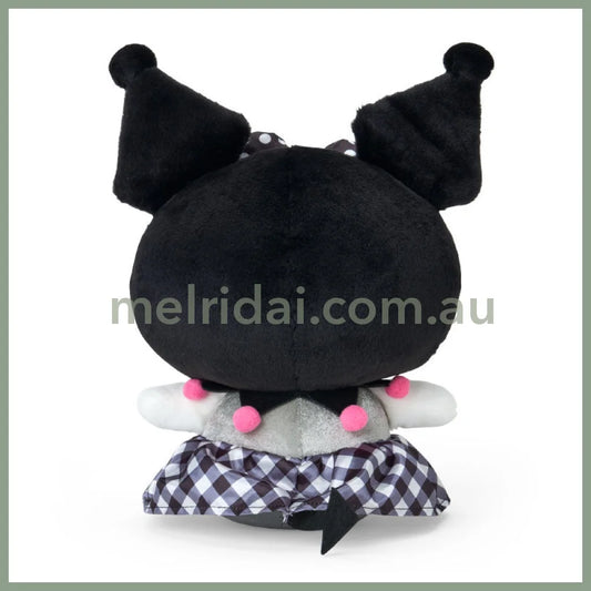 SANRIO | Kuromi Plush Toy M W21 x H35 x D17 cm (My Melody 50th Anniversary & Kuromi 20th Anniversary/Black Pink Party)
