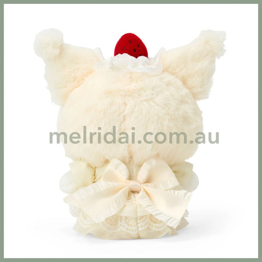 Sanrio | Kuromi Plush Toy W22×D10×H17Cm & Necklace 46Cm Gift Set (Shortcake)
