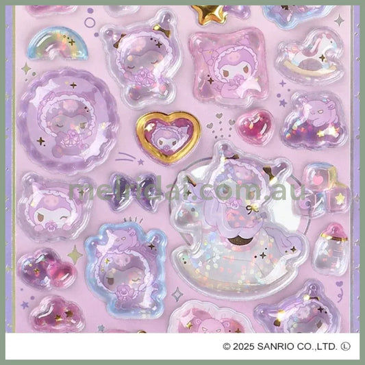 SANRIO | Kuromi Pop Seal Hologram 3D Sticker 200×95×7mm (Baby)
