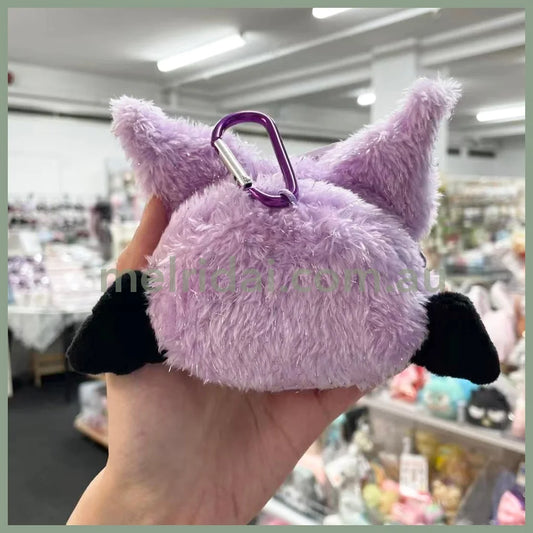 SANRIO | Kuromi Purple Mini Pouch with Carabiner H70×W148×D35mm (Angel and Devil Serie)