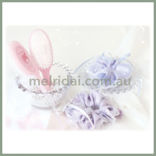 SANRIO | Kuromi Ribbon Layered Scrunchie Hair Accessory H108×W108mm (Balletcore)