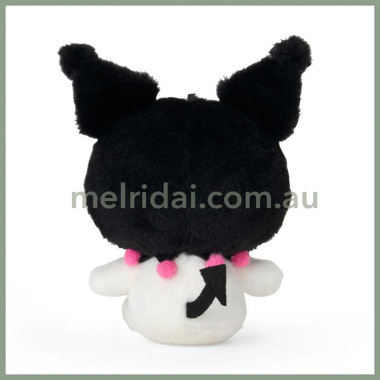 SANRIO | Kuromi Sitting Mascot Holder Plush Keychain W10 x H16 x D7 cm (My Melody 50th Anniversary & Kuromi 20th