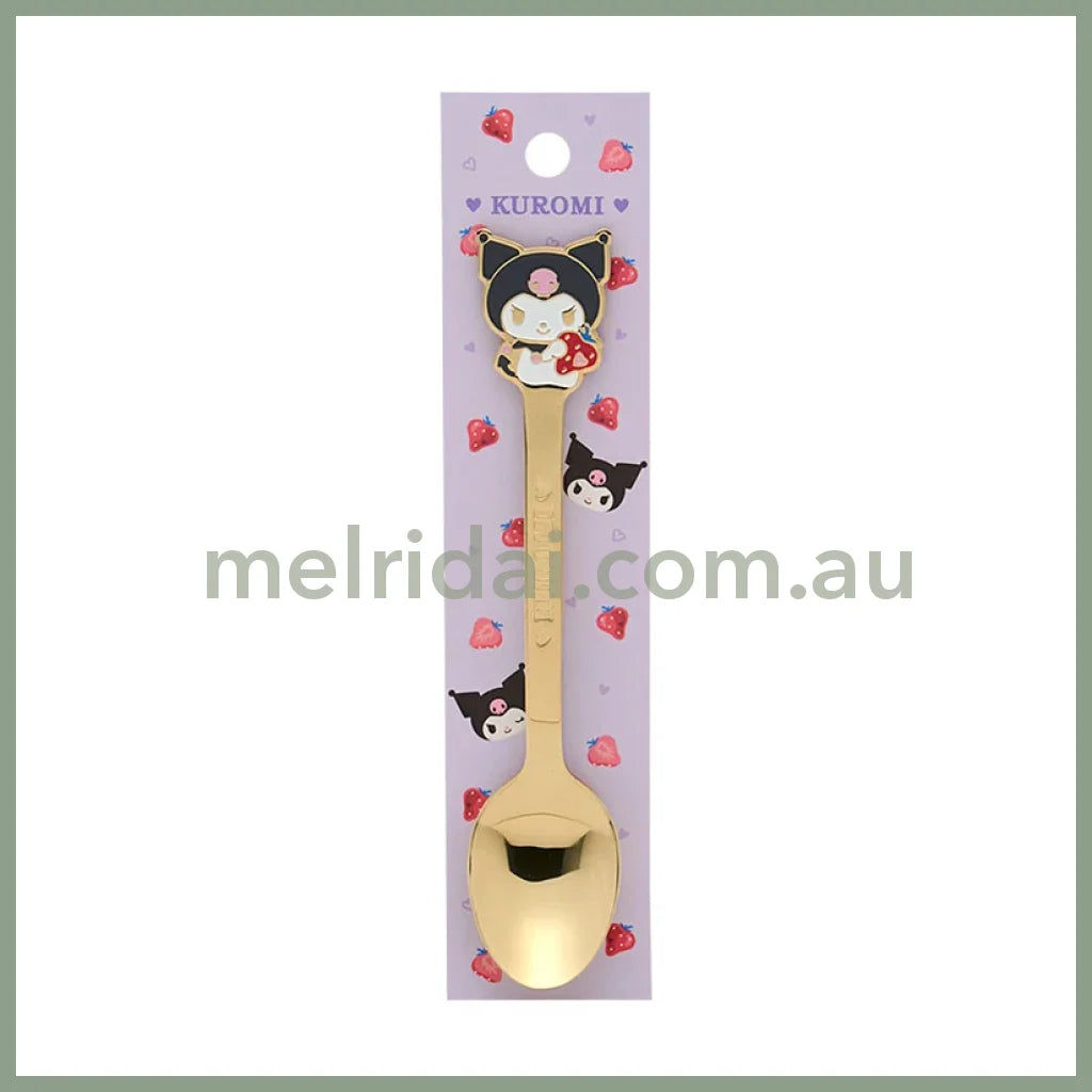 SANRIO | Kuromi Stainless Steel Spoon Tableware Cutlery 2.9×0.5×14.2cm
