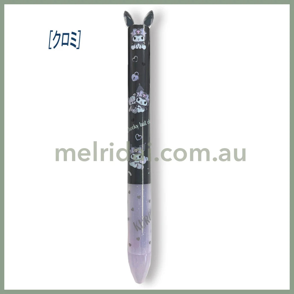 SANRIO | Kuromi Two Color Mimi Pen 0.5mm (Red & Black)