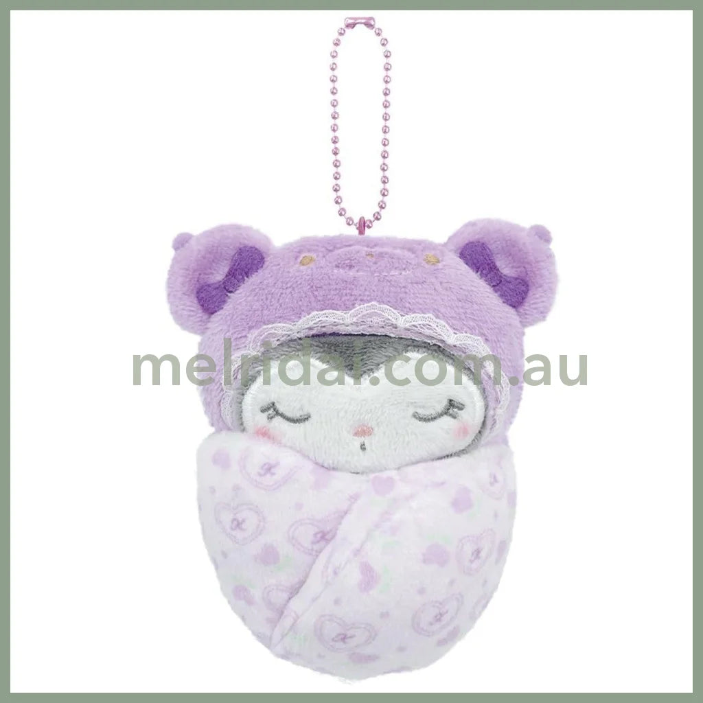 Sanrio | Kuromi Wrap-Around Swaddle Mascot Latte Bear Baby 5.0 X 12.0 12.0Cm