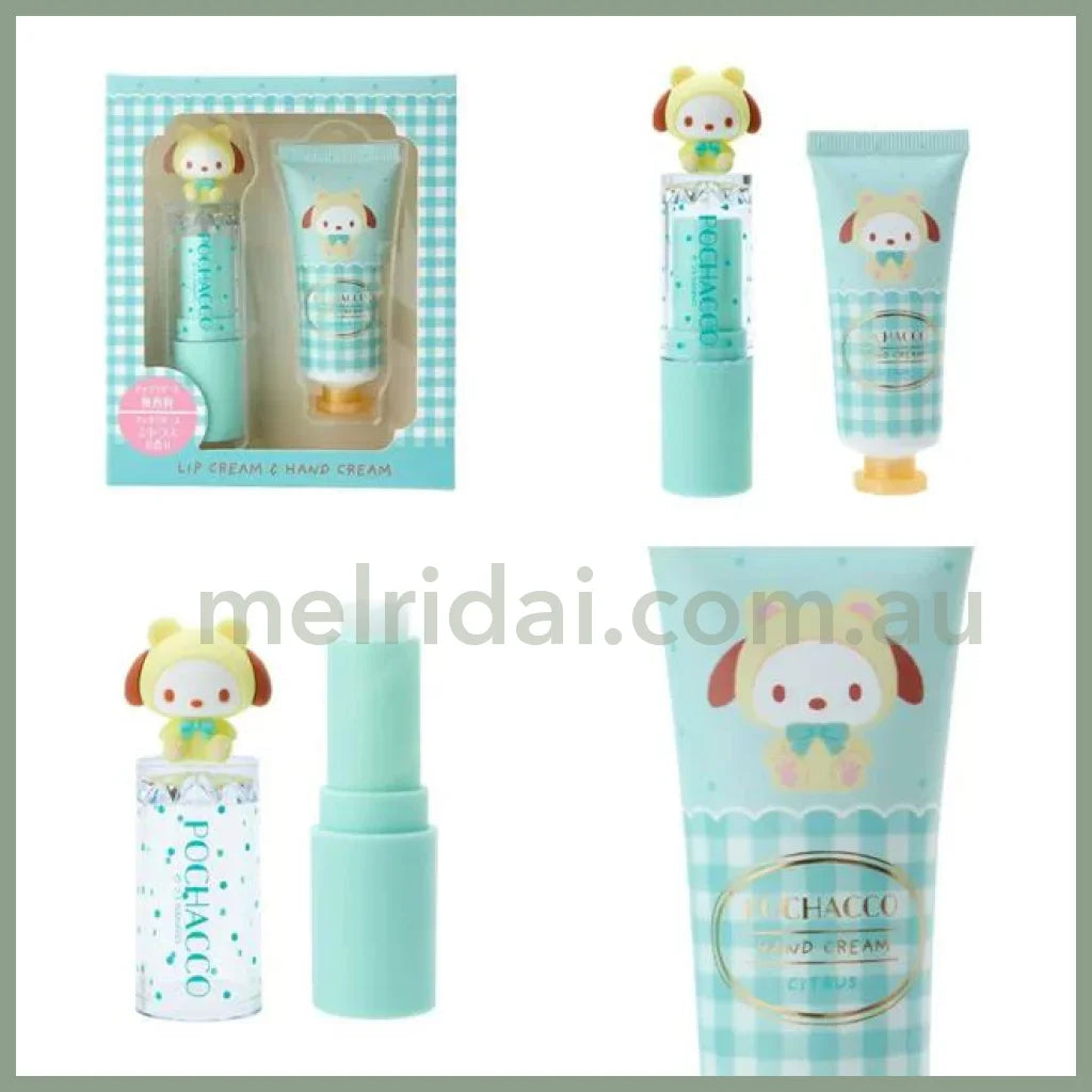 Sanrio | Lip Balm With Mascot 3.8G + Hand Cream 20G Pochacco