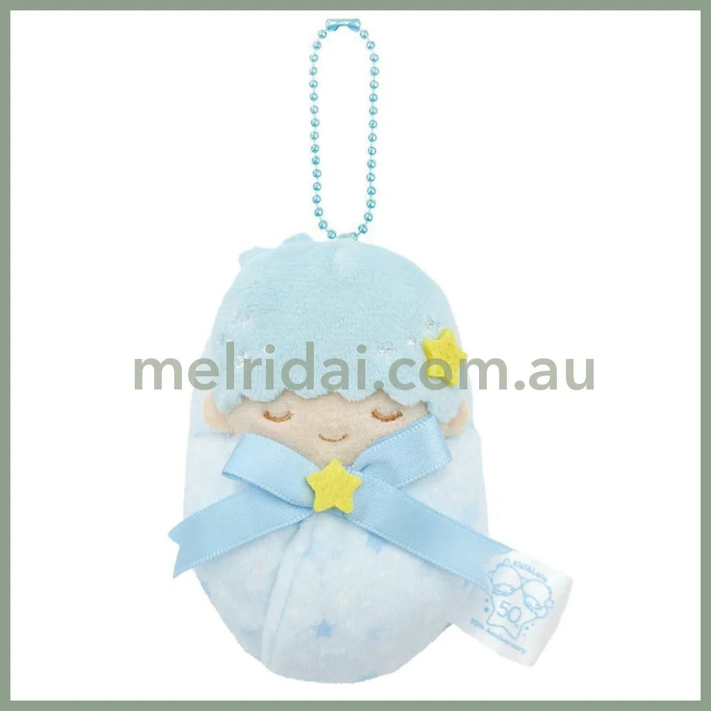 SANRIO | Little Twin Stars Kiki Swaddle Plush Keychain Bag Charm 63 x 95 x 45 mm (50th Anniversary)
