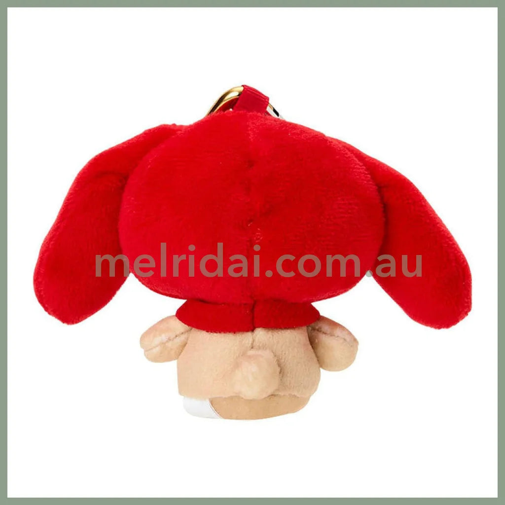 SANRIO | Littleforestfellow Plush Mini Mascot Holder with Heart Carabiner Bag Charm 6×4×10cm