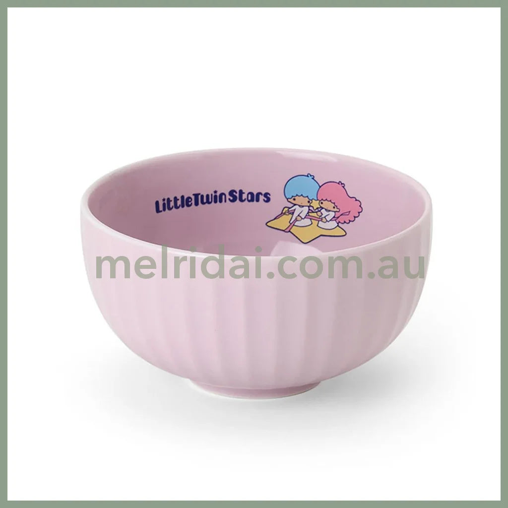 SANRIO | LittleTwinStars Ceramic Bowl Pink 14.1×13×7.1cm (New Life)