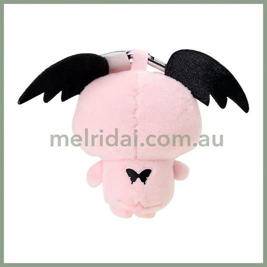 SANRIO | Lloromannic Cherry Plush Mini Mascot Holder with Heart Carabiner Bag Charm 6×4×10cm