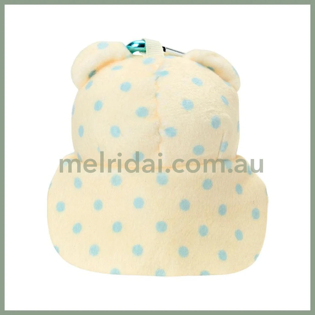 SANRIO | Marumofubiyori Plush Mini Mascot Holder with Heart Carabiner Bag Charm 6×4×10cm