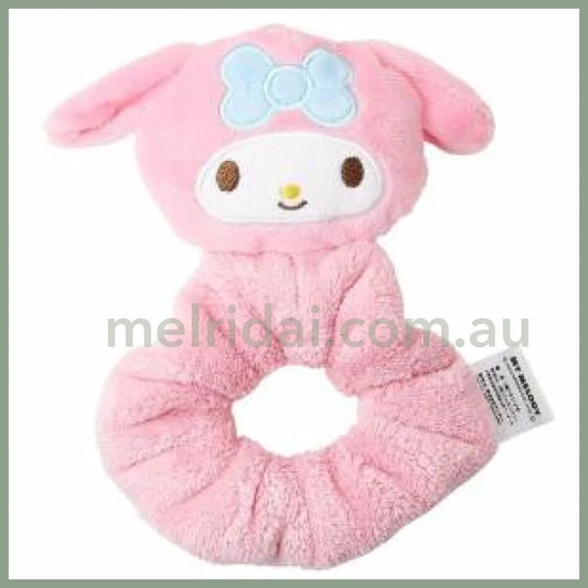 Sanrio | Mascot Fluffy Scrunchie My Melody 120×160×40Mm 日本三丽鸥 美乐蒂毛绒发圈/大肠发圈 湿发吸水