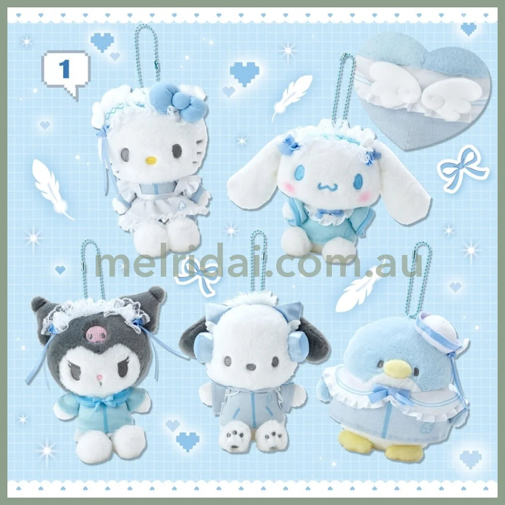 Sanrio | Mascot Holder Keychain (Light Blue Days) 14.5×11×13.5Cm 日本三丽鸥 毛绒玩偶/挂件/包挂(蓝色水色系列)