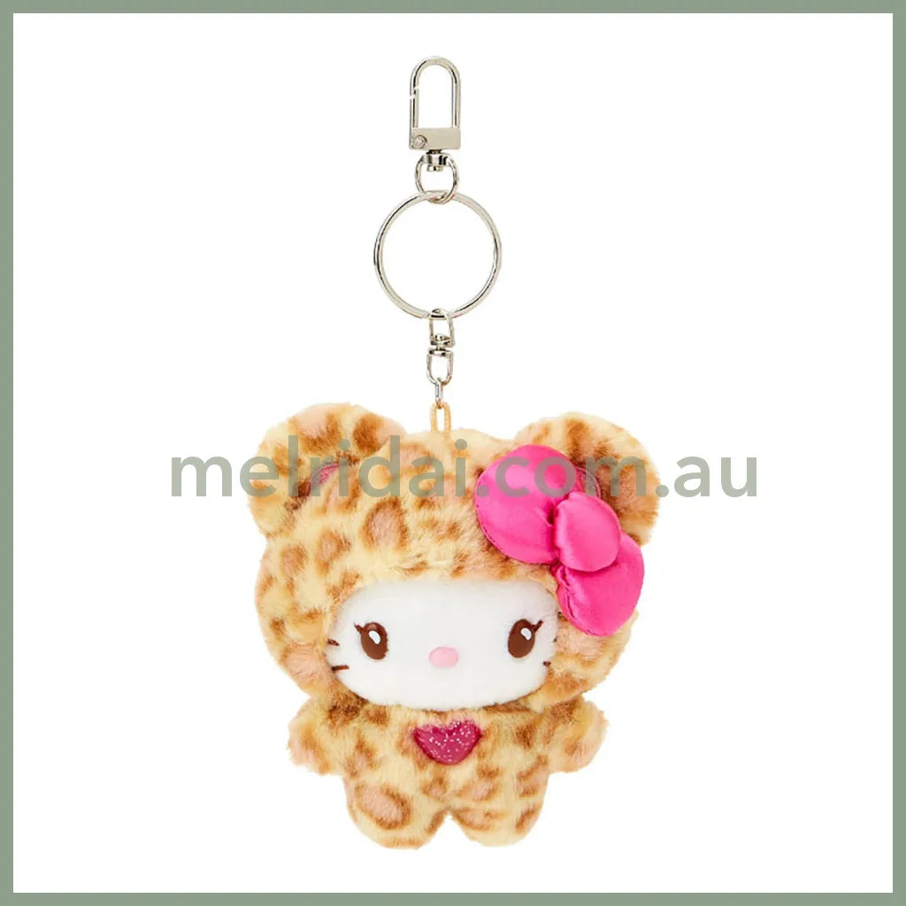 Sanrio | Mascot Holder Plush Keychain 8×5×14Cm (Gal Kuma) 凯蒂猫Hello Kitty-Brown