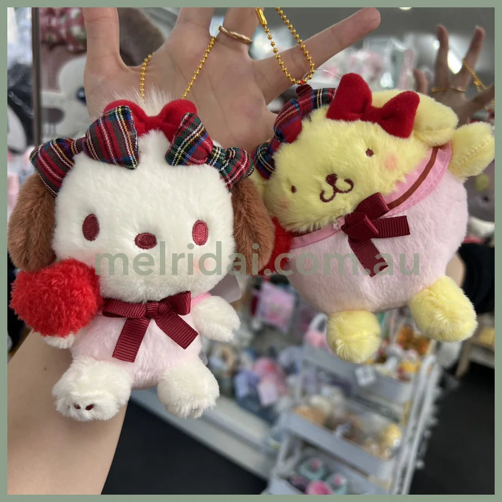 Sanrio | Mascot Holder Plush Keychain Approx.14Cm (Ribbon Love) 日本三丽鸥 毛绒玩偶挂件/包挂/钥匙链(蝴蝶结爱心)