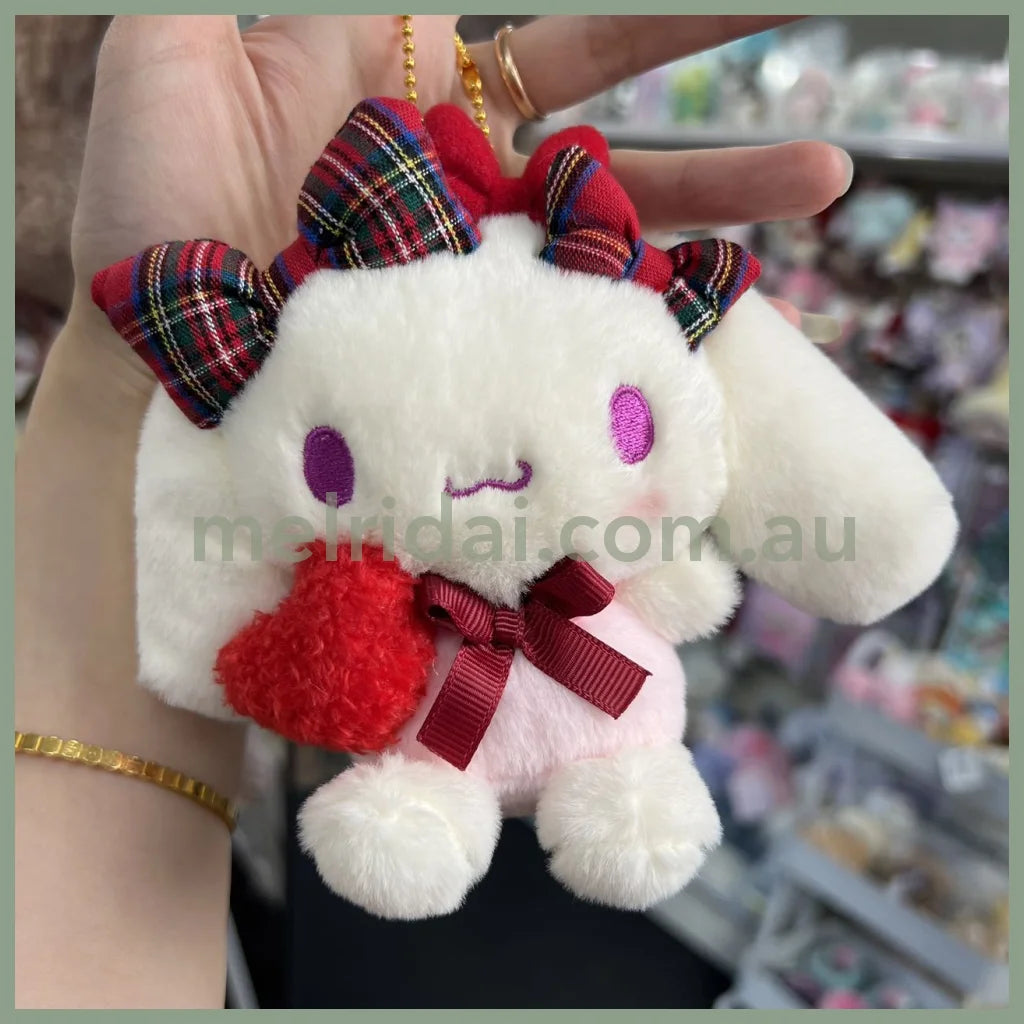 Sanrio | Mascot Holder Plush Keychain Approx.14Cm (Ribbon Love) 日本三丽鸥