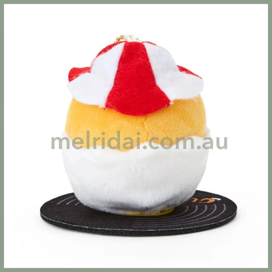 Sanrio | Mascot Holder Plush Keychain Gudetama 9.5×9.5×11Cm (Summer Festival)